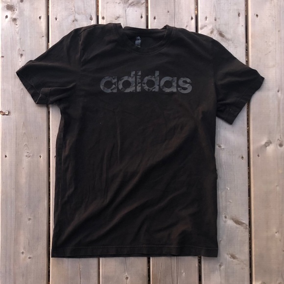 Adidas Black Graphic Short Sleeve Tee Men’s Medium - Picture 1 of 6